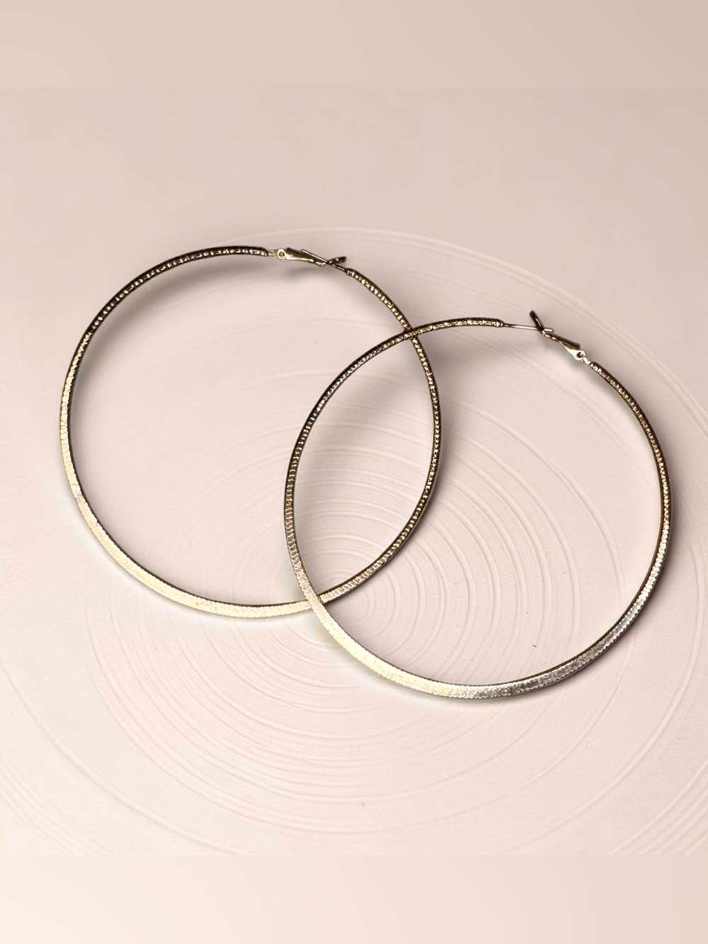3” Gold Hoop Earrings